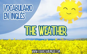 vocabulario del tiempo en inglés